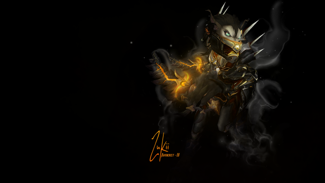 Demon digital painting face body free wallpaper - medium preview image