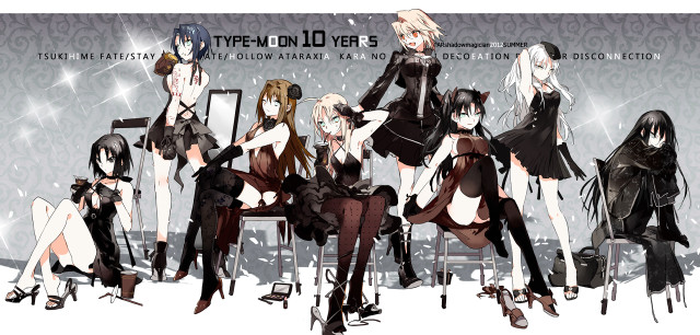 Anime girls bench snow crossed free wallpaper - medium preview image