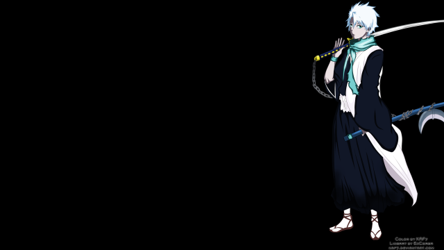 Sword black background white haired free wallpaper - medium preview image