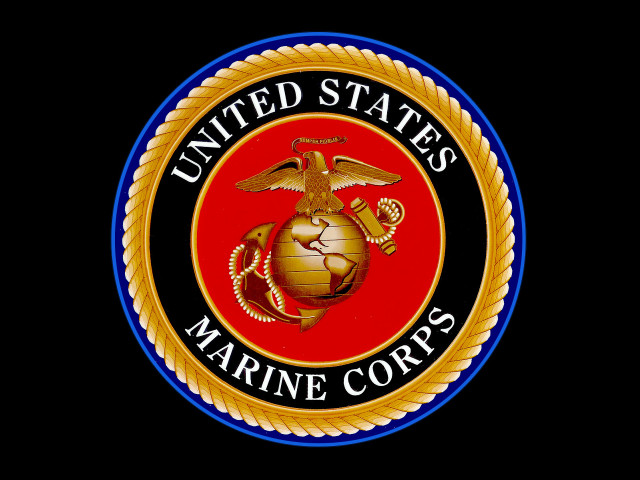 Marine emblem seal snake side free wallpaper - medium preview image