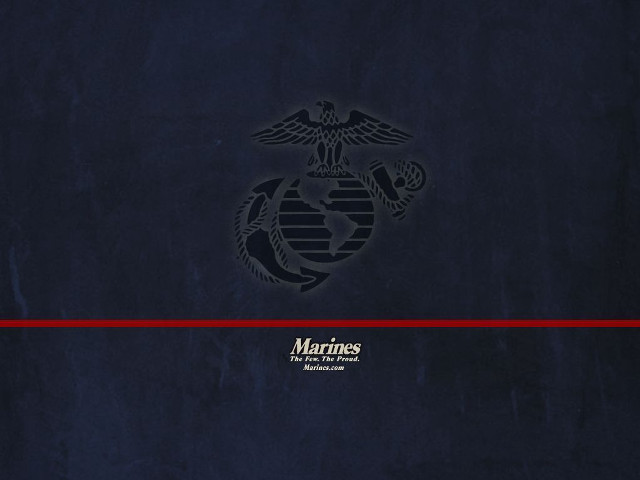 Marine emblem blue background red free wallpaper - medium preview image
