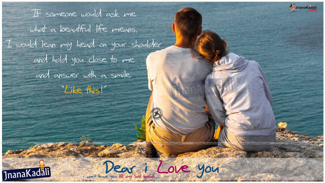 Couple rock water quote beach free wallpaper - medium preview image