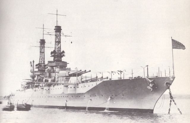 Battleship boat flag mast water free wallpaper - medium preview image