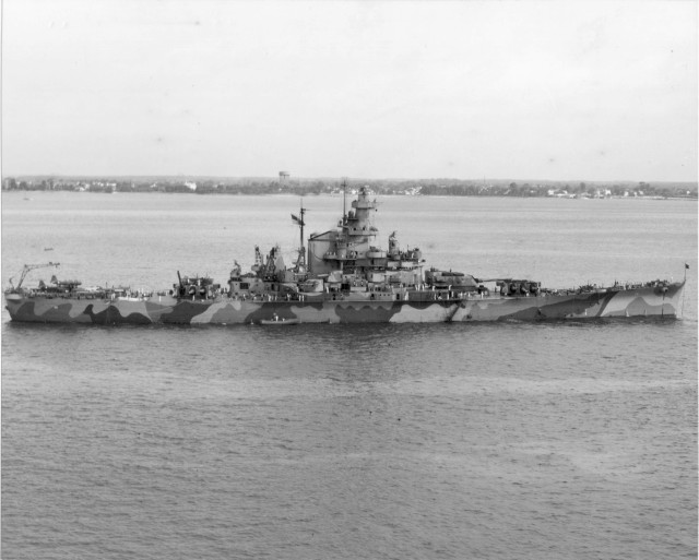 Battleship floating water shoreline city free wallpaper - medium preview image