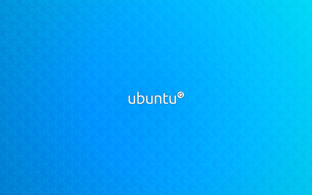 Blue background ubuntu white letters free wallpaper - medium preview image