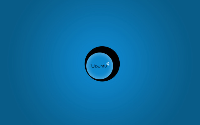 Blue background black circle ubume free wallpaper - medium preview image