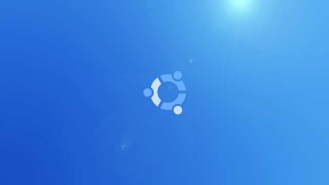 Blue sky white circle sun free wallpaper - medium preview image