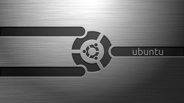 Metal plate ubuntu black white free wallpaper - medium preview image