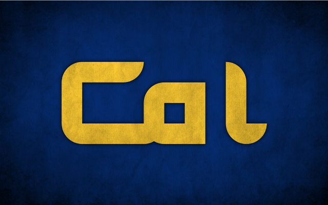 Yellow blue logo cal black free wallpaper - medium preview image