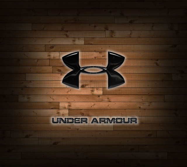 Wooden wall under armour logo free wallpaper - medium preview image