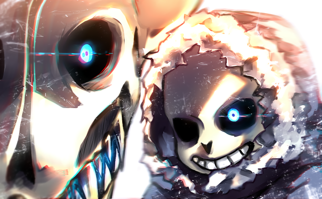 Robot glowing eyes skull face #2 free wallpaper - medium preview image