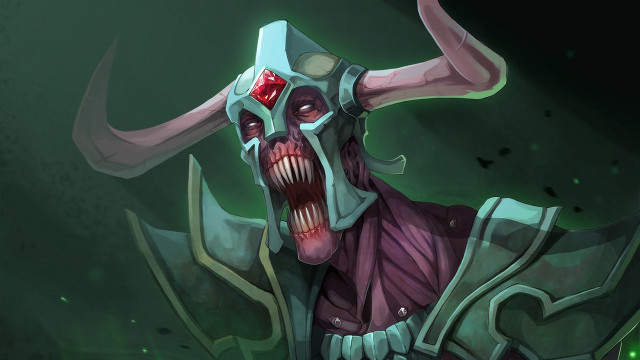 Demonic horned redeye glowing mecha free wallpaper - medium preview image