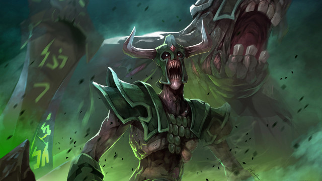 Demonic creature with horns on #2 free wallpaper - medium preview image