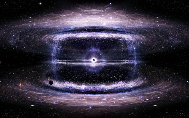 Black hole star center black free wallpaper - medium preview image