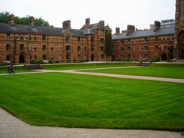 Large neo gothic building lawn free wallpaper - medium preview image