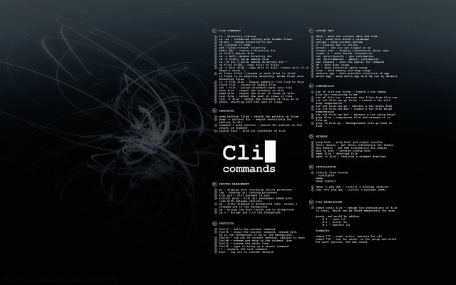 Black white computer screen cli free wallpaper - medium preview image