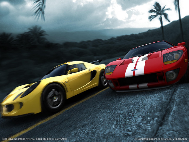 Cars driving road cloudy day #2 free wallpaper - medium preview image
