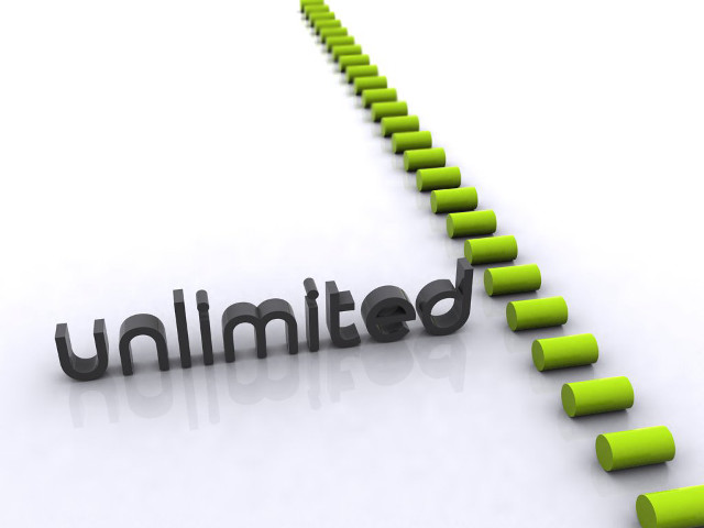 Green black letters unlimited white free wallpaper - medium preview image