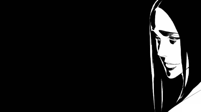 Woman black white photo phone free wallpaper - medium preview image