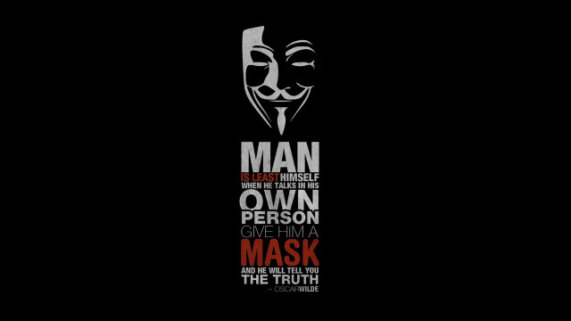 Man mask expressive poster true free wallpaper - medium preview image