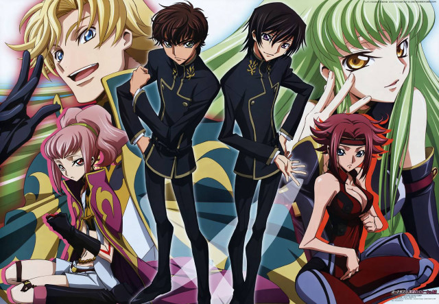 Anime group photo background man free wallpaper - medium preview image