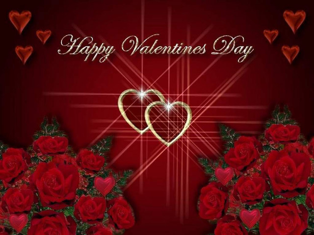 Valentines day card hearts roses #2 free wallpaper - medium preview image