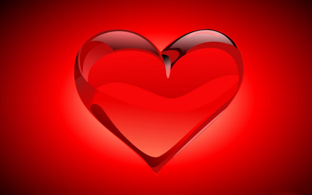 Red heart object background black free wallpaper - medium preview image