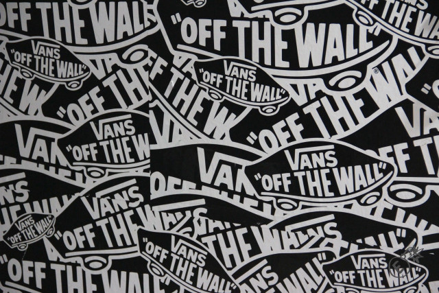 Black white wall stickers vans free wallpaper - medium preview image
