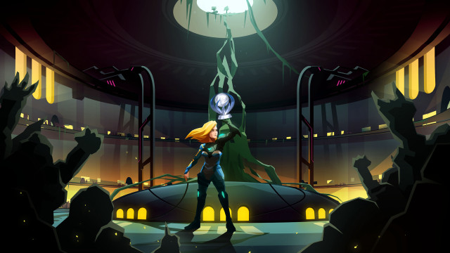 Cartoon character alien head room free wallpaper - medium preview image