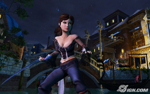 Woman corset sword video game free wallpaper - medium preview image