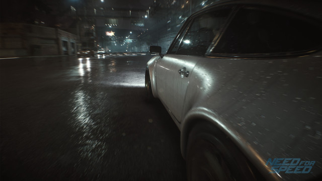 Car driving night rain street free wallpaper - medium preview image