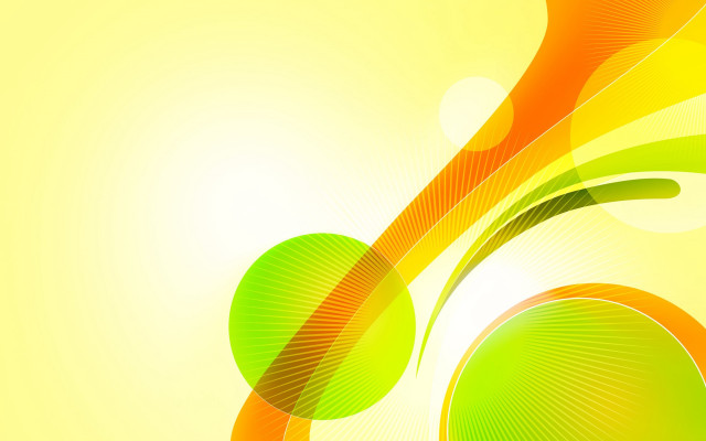 Yellow green abstract background circles free wallpaper - medium preview image