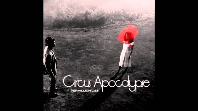 Couple red umbrella field grass free wallpaper - medium preview image