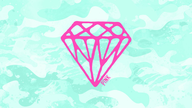 Pink diamond camouflage background pink free wallpaper - medium preview image