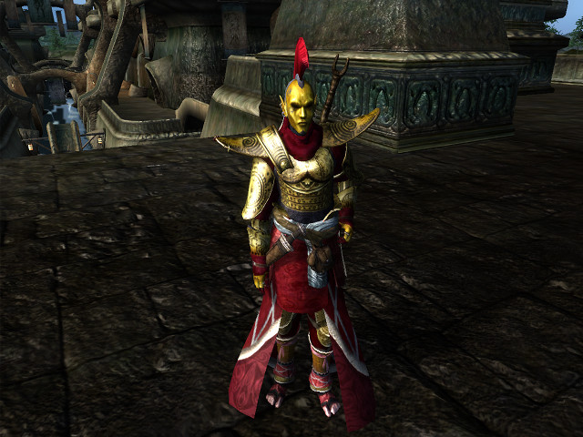 Man armor courtyard statue red free wallpaper - medium preview image