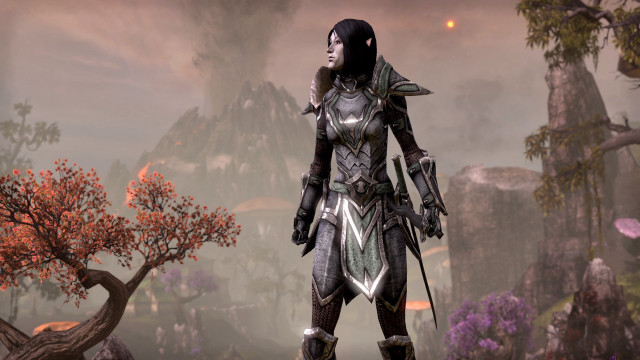 Woman futuristic suit forest trees free wallpaper - medium preview image