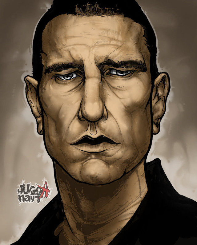 Man mustache black shirt drawing free wallpaper - medium preview image