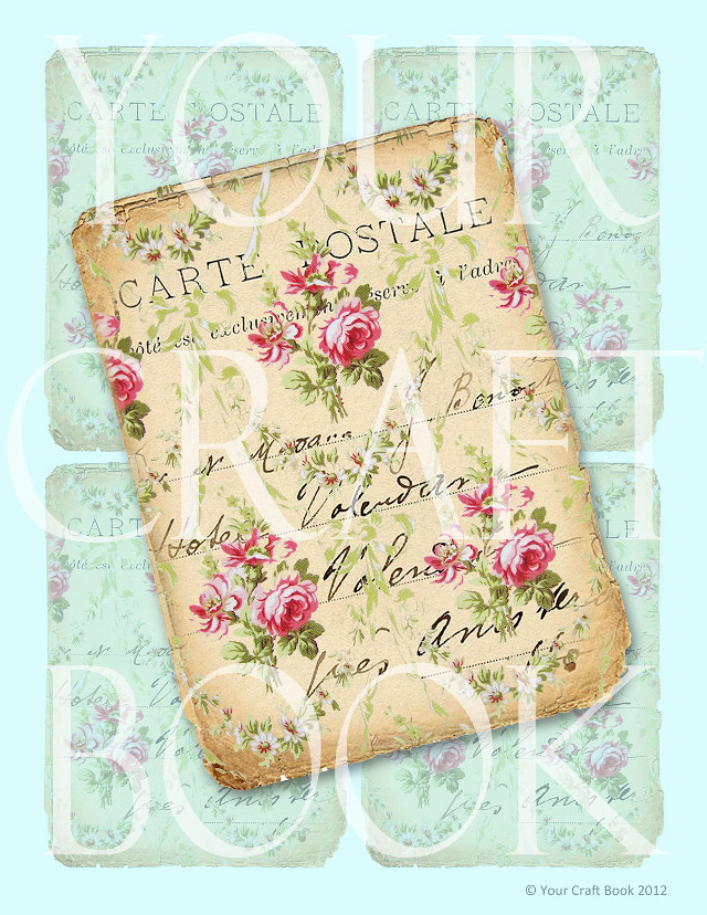 Book roses carte postale arts free wallpaper - medium preview image