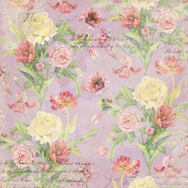 Floral pattern pink flowers blooming free wallpaper - medium preview image