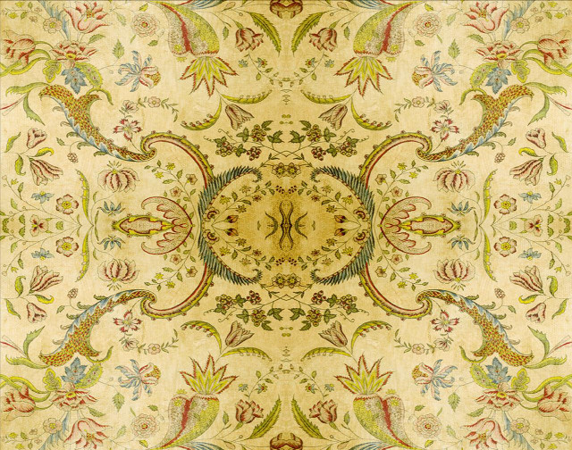Ornate painting flowery design centerpiece free wallpaper - medium preview image