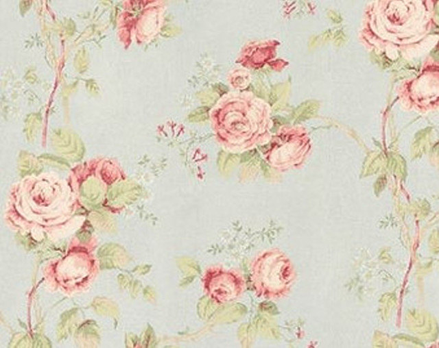 Blue wallpaper pink roses green free wallpaper - medium preview image