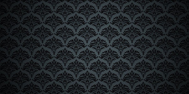 Dark blue leaves pattern black free wallpaper - medium preview image