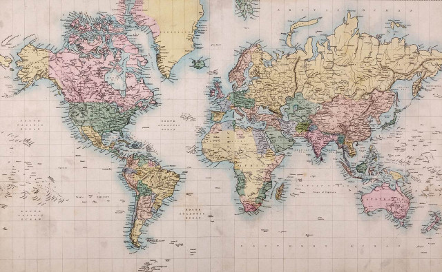 World map countries major cities #13 free wallpaper - medium preview image