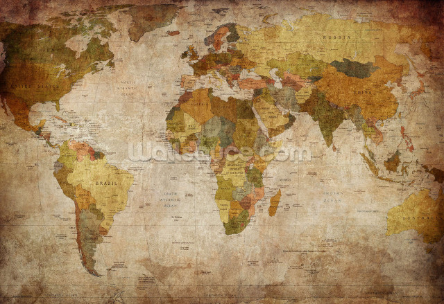 World map grungy background faded free wallpaper - medium preview image
