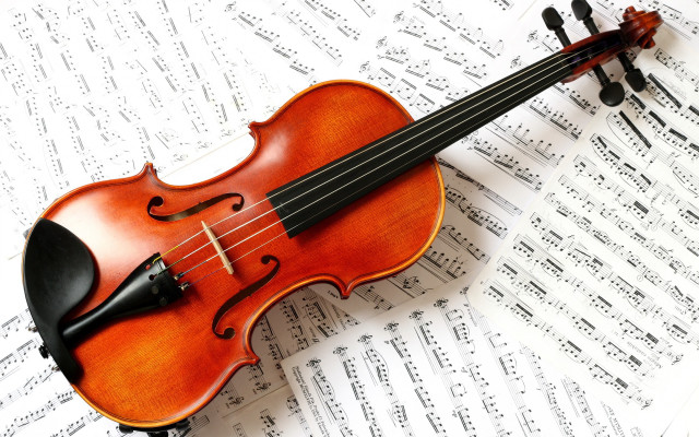 Violin sheet music notes black free wallpaper - medium preview image