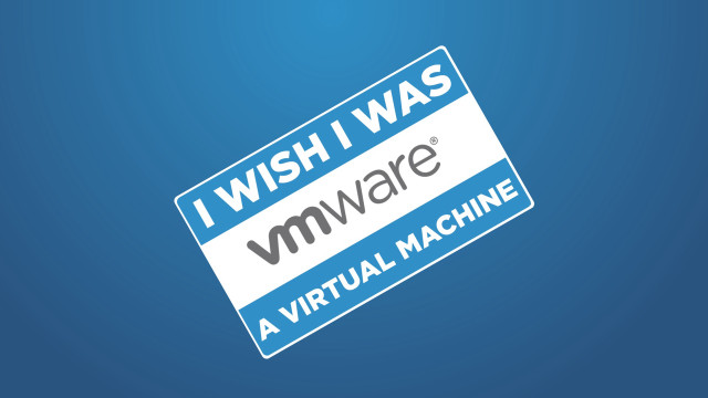 Blue white sticker vmware virtualmachine free wallpaper - medium preview image
