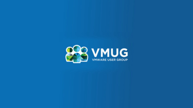 Blue background vmug logo image free wallpaper - medium preview image
