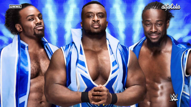 Three men blue white outfits free wallpaper - medium preview image
