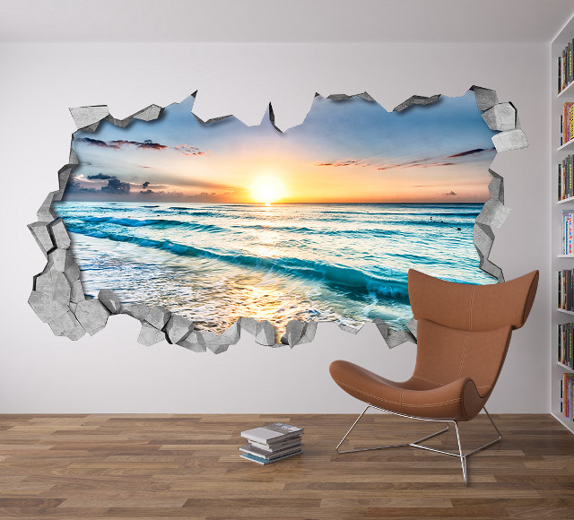 Beach sunset wall picture image free wallpaper - medium preview image