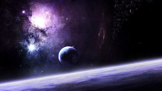 Space scene distant object foreground #7 free wallpaper - medium preview image